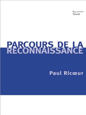 cover image of Parcours de la reconnaisance